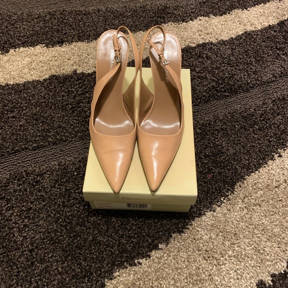 Enzo Angiolini Shoes - Tan slingback heels